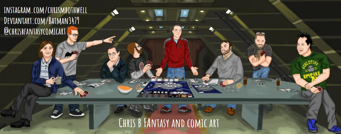 Battlestar Galactica's 'Last Supper' image commission for a gaming group